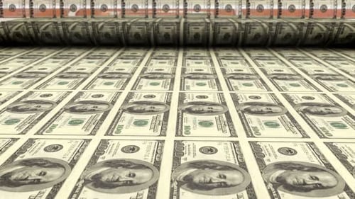 Printing One Hundred Dollar Bills Bank