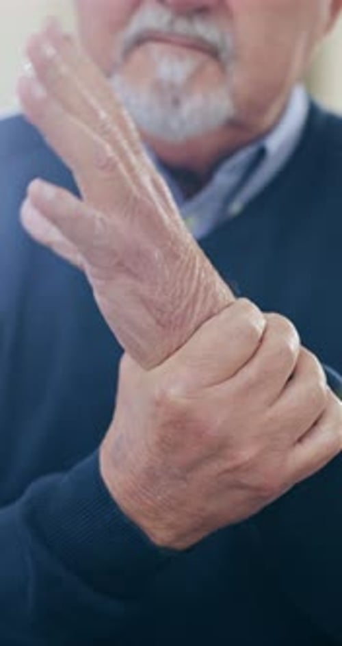 Adult Massaging Aching Wrist Joint