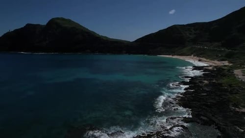 Bela praia de Makapu'u, Oahu, Havaí