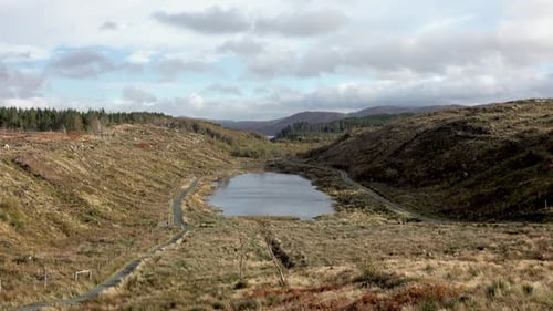 Bonny Glen après la déforestation et le reboisement dans le comté de Donegal en Irlande