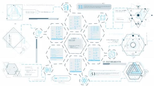 Infografía sobre ciencia e investigación de la programación animada en Alpha Channel