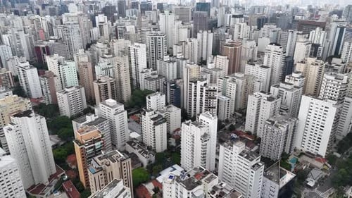 Downtown Sao Paulo, cityscape of skyscrapers, Brazil.
