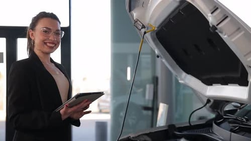 Car Sales Business A Woman Manager