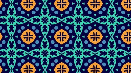 Seamless Abstract Geometric Decorative Pattern Loop Background