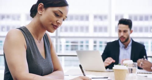 Business Meeting With Diverse Team in Modern Office