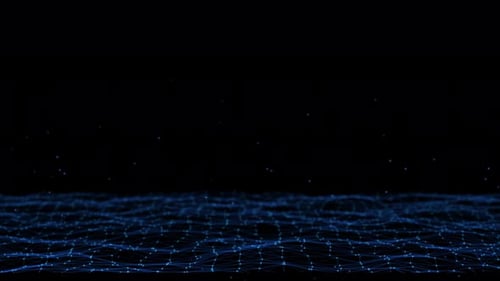 Abstract Geometric Background Concept Science Technology Business Space Particles Form Lines