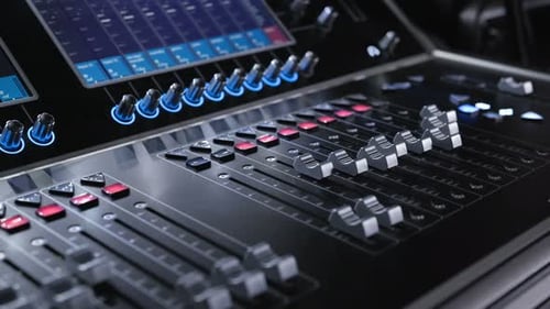 Electric Machine on Table for Working of Sound Designer or Club Dj