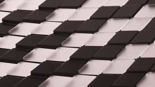 Looped Abstract Waving Glass Color Background