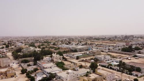 Drone Shot of City Centre Nouakchott, Mauritania