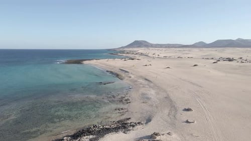 Beaches of Fuerteventura drone view