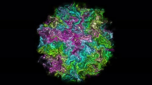 Dynamic Glowing Fluid Shape Background Animation