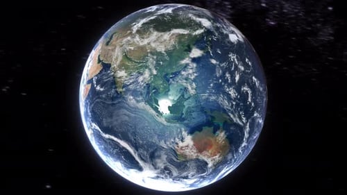 Realistic Earth From Space Zoom In Clouds Sudan