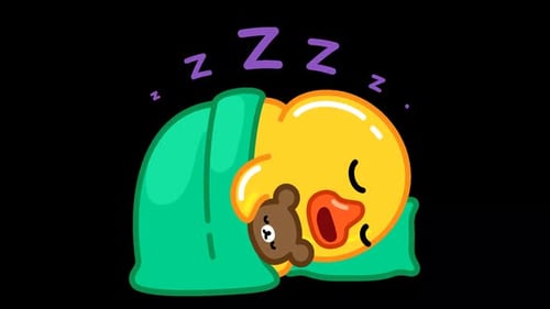 Sleeping Duck Animated Emoji