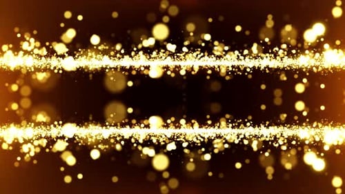 Hintergrundschleife mit Goldpartikeln