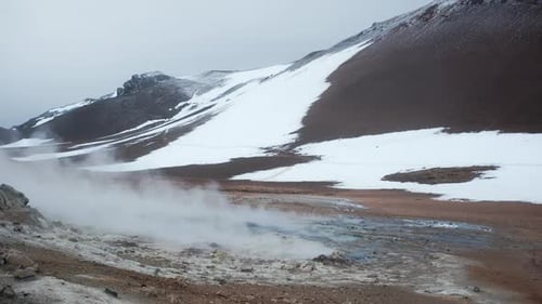 Geothermisches Gebiet in Island Natur Vulkanische Aktivität