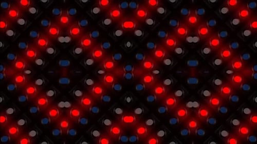 Dynamic Geometric Pattern of Glowing Circles Background