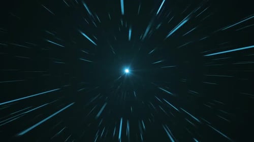 Futuristic Hyperspace Warp Speed Light Tunnel Background