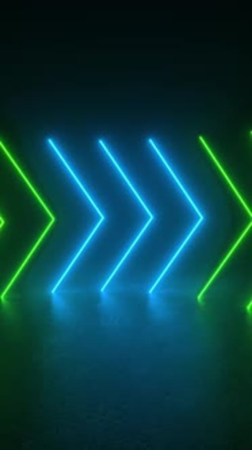 Dynamic Neon Glowing Lines Loopable Vertical Background