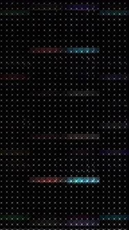 Colorful Digital Grid Light Pattern Animation
