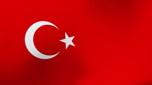 Drapeau de la Turquie 01 4K