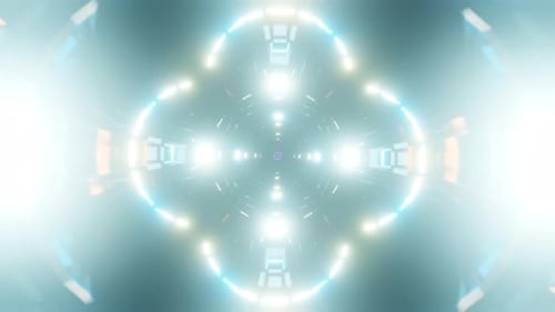 Enchanting Scifi Neon Lights in a Captivating VJ Loop