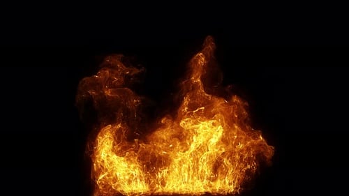 Intense Realistic Fire Flames for Video Effects