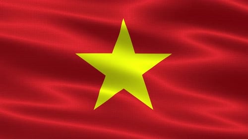 Waving Flag of Vietnam Loop