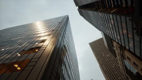 Edificio moderno Up View en Shanghái