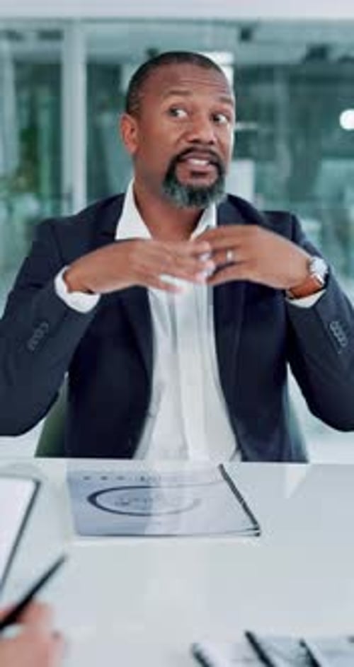 Business people, manager and meeting with paperwork in office for finance