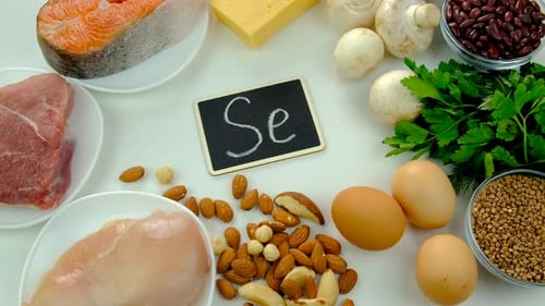 Nutritious Food Assortment on White Background