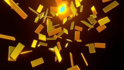 Goldenes Konfetti