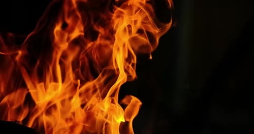 Fire black background
