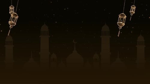 3D Loop Celebration Lantern Hanging From Ceiling on Dark