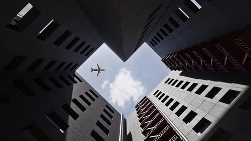 La geometría en forma de corazón construye y plana