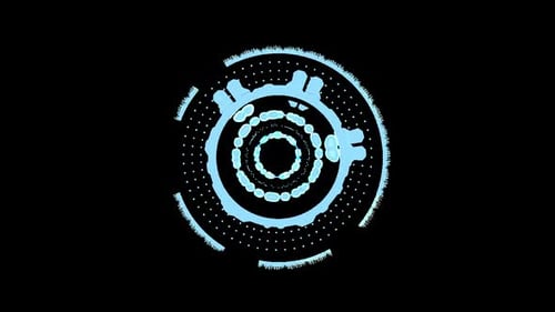 Coleção de interfaces: elimine o desbotamento e a cintilação do portal no centro em um fundo escuro