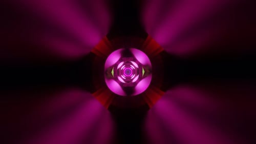 Los vibrantes tonos neón crean una danza vibrante en un telón de fondo VJ Loop