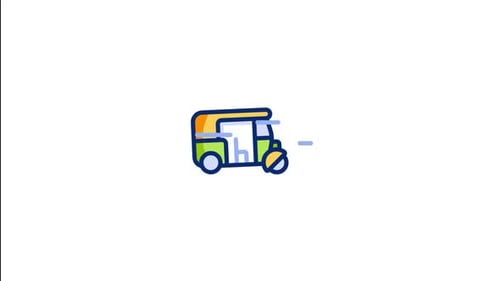 Rickshaw Animated Icon