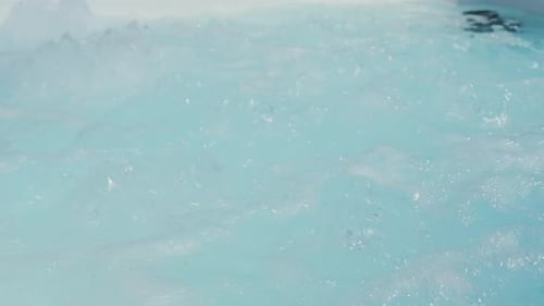 CloseUp of Bubbling Hot Tub Water