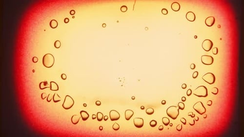Water Droplets on Glass Overlay Background