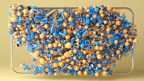 Animation of Geometric Shapes in Motion