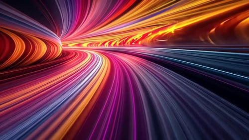 Tunnel de vitesse coloré
