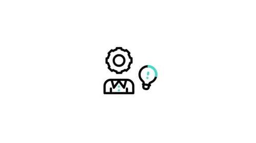 Denken Sie an ein animiertes Symbol