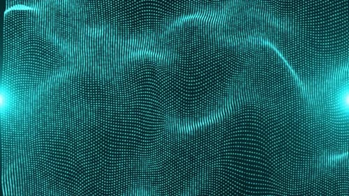 Abstract Digital Particle Wave Motion Background