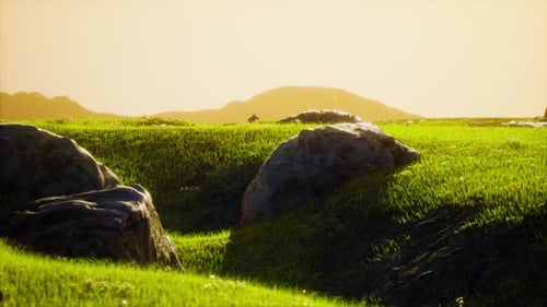 Green Mountain Valley During Sunrise