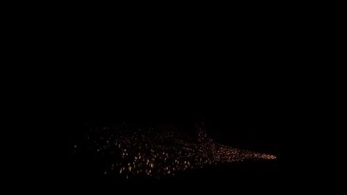 Golden Sparkle Particle Trail Reveal Effect