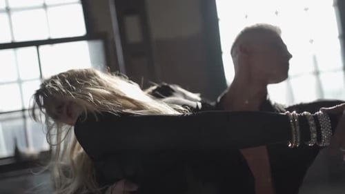 Graceful Ballroom Dance in an Empty Room