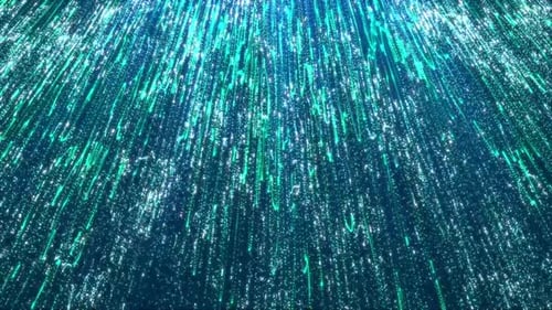 Animierter Hintergrund von Partikeln, die von oben herabströmen. 03