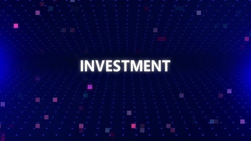 Futuristic Digital Grid Background with Animated Text Reveal