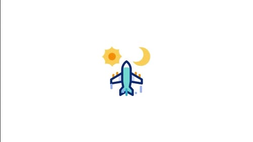 Jet Lag Animated Icon