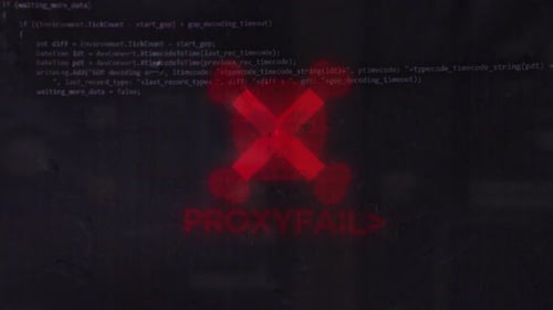 Un proxy échoue sur Hacker Vh Skull Pirates et un symbole de cyberattaque avec Glitch